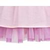 Sunny Fashion Girls Dress Purple Short Sleeve Rainbow Tulle Skirt Birthday Party(Pink Gradient)