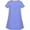 Sunny Fashion Girls Dress T-Shirt Cotton Bird Embroidered Short Sleeve Size 2-6(Blue Fish)