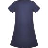 Sunny Fashion Girls Dress T-Shirt Cotton Bird Embroidered Short Sleeve Size 2-6(Dark Blue Fish)