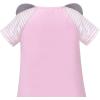 Sunny Fashion Girls Dress T-Shirt Cotton Bird Embroidered Short Sleeve Size 2-6(Pink Elephant)
