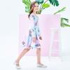 Sunny Fashion Girls Dress Unicorn Rainbow Long Sleeve Casual Dress Size 3-8(Blue)