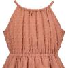 Sunny Fashion Girls Dress Yellow Leaf Sleeveless Summer Party Size 6-12(Brown)