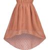 Sunny Fashion Girls Dress Yellow Leaf Sleeveless Summer Party Size 6-12(Brown)