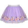Sunny Fashion Girls Skirt Navy Blue Pearl Stars Sparkling Tutu Dancing Size 4-12(Pumpkin)