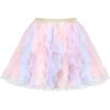 Sunny Fashion Girls Skirt Navy Blue Pearl Stars Sparkling Tutu Dancing Size 4-12(Purple Pink)