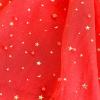 Sunny Fashion Girls Skirt Navy Blue Pearl Stars Sparkling Tutu Dancing Size 4-12(Red)