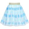 Sunny Fashion Girls Skirt Navy Blue Pearl Stars Sparkling Tutu Dancing Size 4-12(Sky Blue)