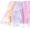 Sunny Fashion Girls Skirt Navy Blue Pearl Stars Sparkling Tutu Dancing Size 4-12(Soft Pink)