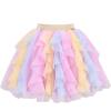 Sunny Fashion Girls Skirt Navy Blue Pearl Stars Sparkling Tutu Dancing Size 4-12(Soft Pink)