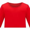 Sunny Fashion Girls White Long Sleeve T-Shirt Top Rainbow Sequins Letter Star(Red)