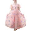 Sunny Fashion Flower Girls Dress Lace Hem Wedding First Communion Size 6-14(Pink Butterfly)