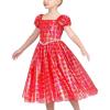 Sunny Fashion Flower Girls Dress Lace Hem Wedding First Communion Size 6-14(Red Plaid)