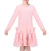 Sunny Fashion Girls Dress Christmas Tree Xmas Stockings Holiday Size 4-10(Salmon Pink)
