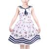 Sunny Fashion Girls Dress Purple Flower Summer Casual Dress Lace Size 6-14(White Umbrella)