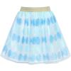 Sunny Fashion Girls Skirt Navy Blue Pearl Stars Sparkling Tutu Dancing Size 4-12(Sky Blue)