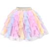 Sunny Fashion Girls Skirt Navy Blue Pearl Stars Sparkling Tutu Dancing Size 4-12(Soft Pink)