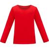 Sunny Fashion Girls White Long Sleeve T-Shirt Top Rainbow Sequins Letter Star(Red)