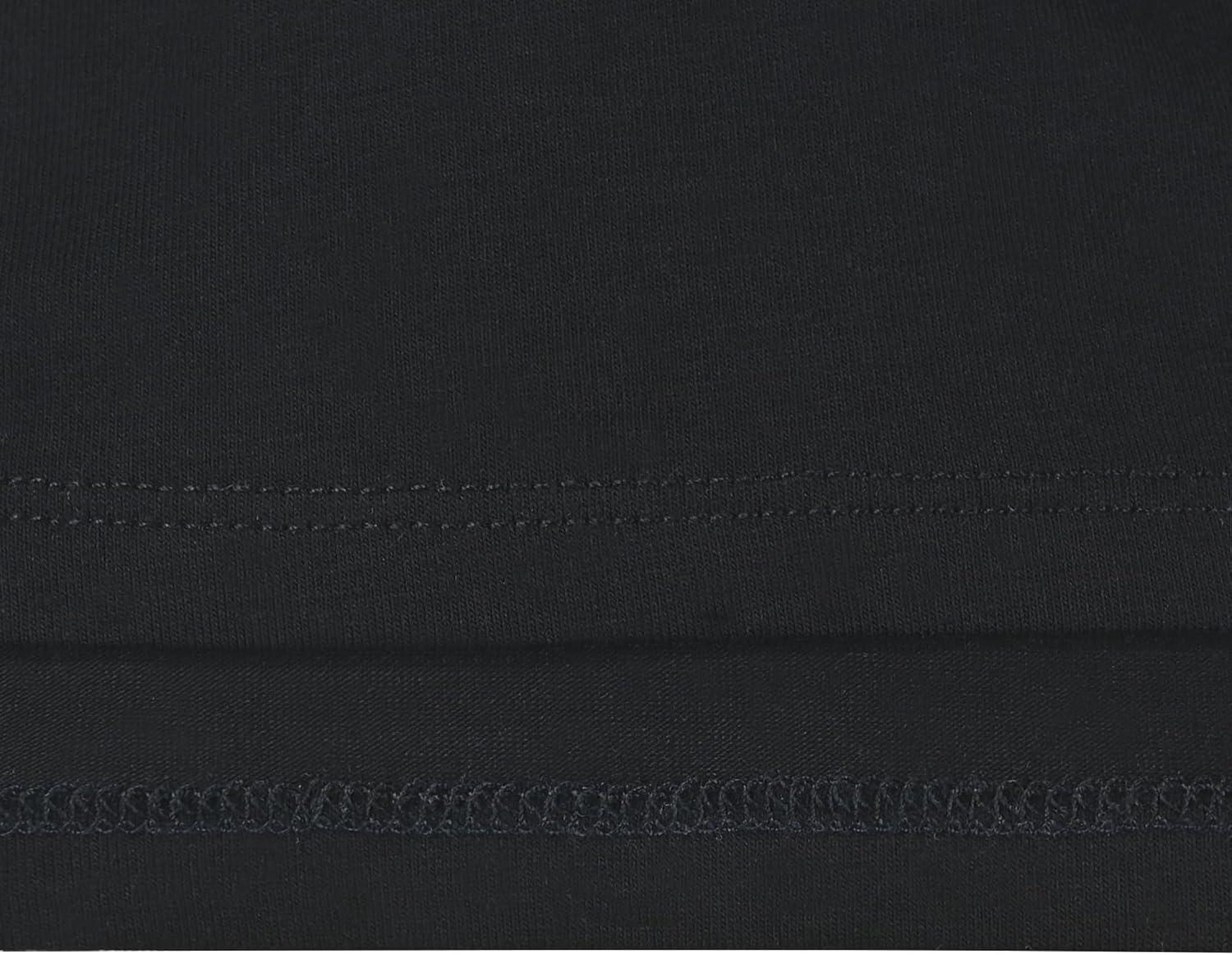 imageSunny Fashion 2 Pack Girls TShirt Top Tee Solid Striped Basic Cozy Cotton EssentialWhite Black