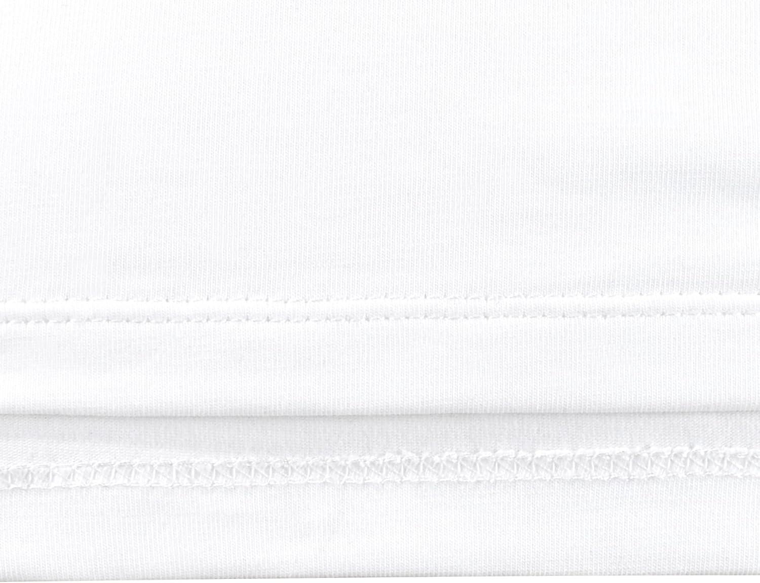 imageSunny Fashion 2 Pack Girls TShirt Top Tee Solid Striped Basic Cozy Cotton EssentialWhite Black