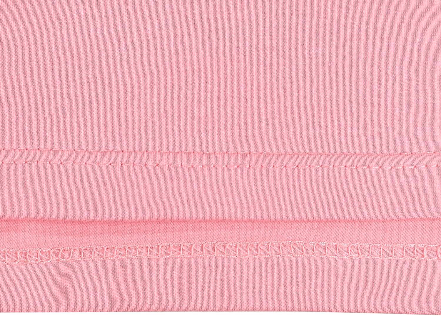 imageSunny Fashion 2 Pack Girls Top Tee Shirt Base Layer Comfort Cotton SoftLight Pink Dark Pink