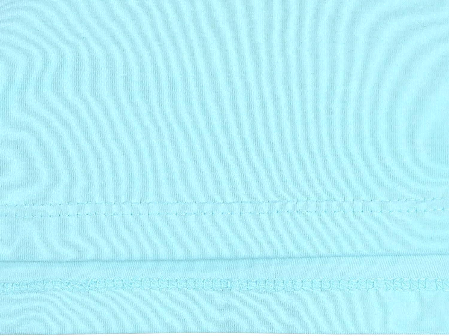 imageSunny Fashion 2 Pack Girls Top Tee Shirt Base Layer Comfort Cotton SoftPink Blue