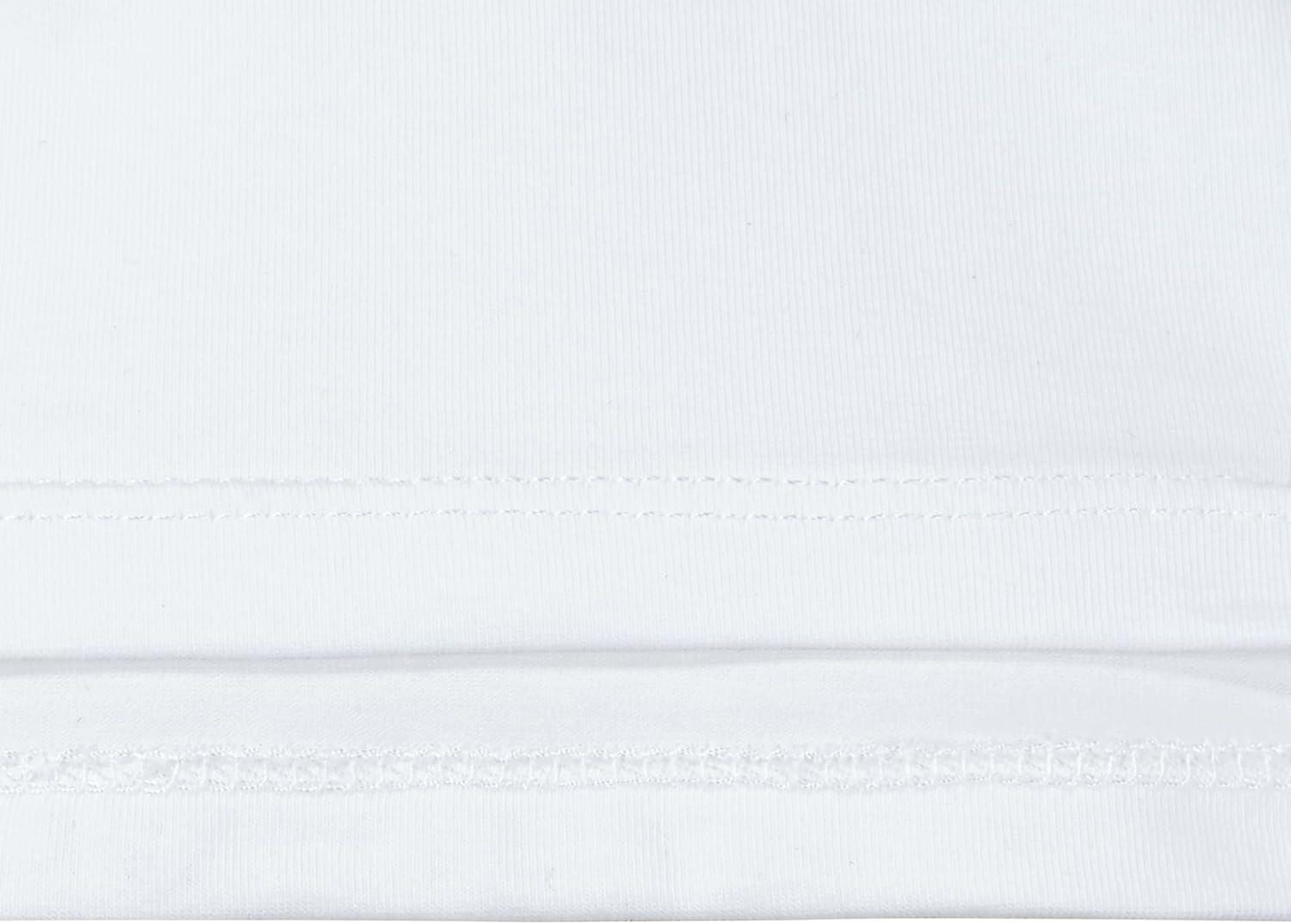 imageSunny Fashion 2 Pack Girls Top Tee Shirt Base Layer Comfort Cotton SoftWhite Blue