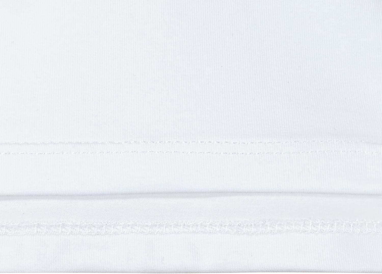 imageSunny Fashion 2 Pack Girls Top Tee Shirt Base Layer Comfort Cotton SoftWhite Light Pink