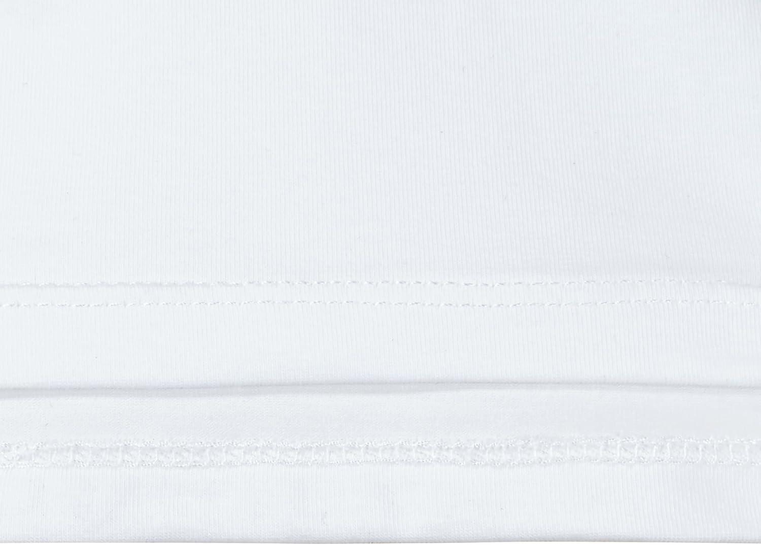 imageSunny Fashion 2 Pack Girls Top Tee Shirt Base Layer Comfort Cotton SoftWhite Pink