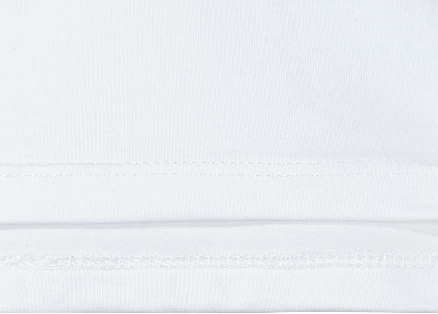 imageSunny Fashion 2 Pack Girls Top Tee Shirt Base Layer Comfort Cotton SoftWhite Purple