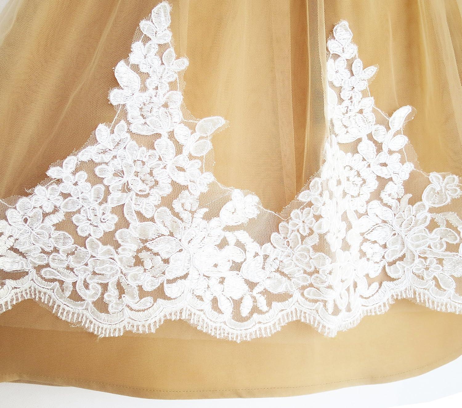 imageSunny Fashion Flower Girls Dress Blueviolet Lace Pageant Wedding Party Size 714