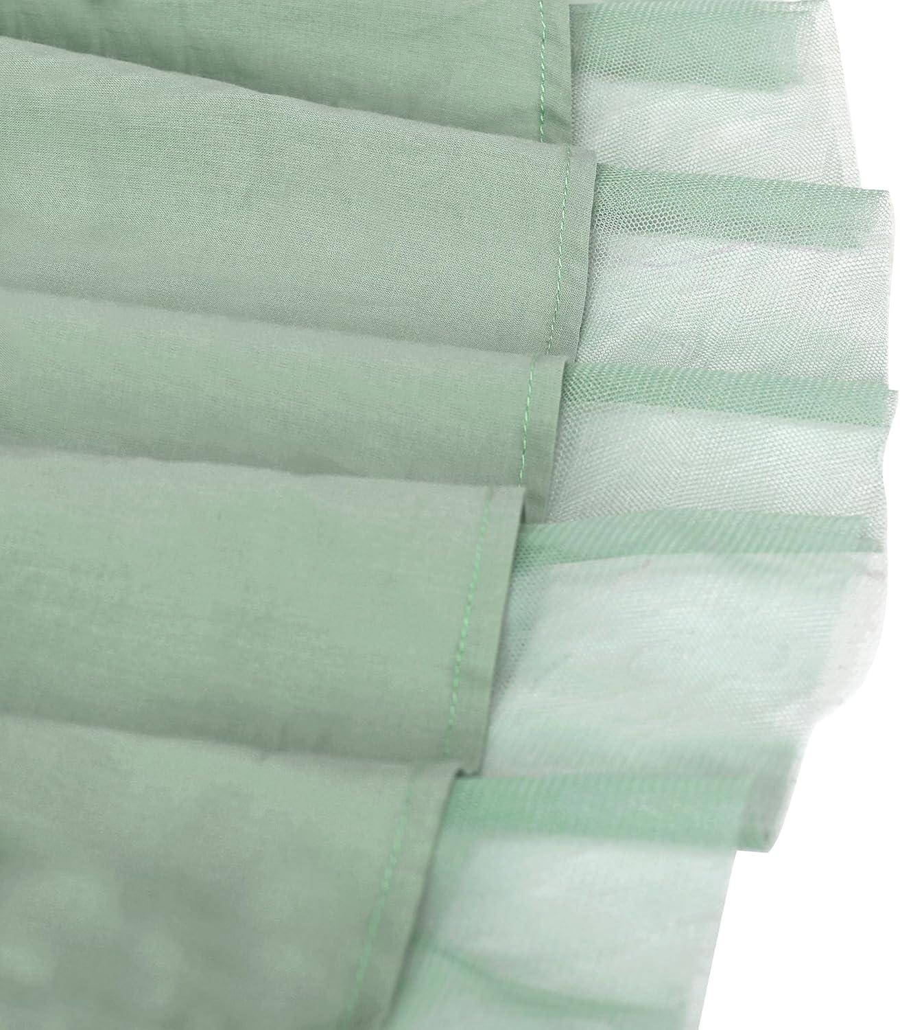 imageSunny Fashion Flower Girls Dress Halter Dress Pearl Party Wedding BirthdayPale Green