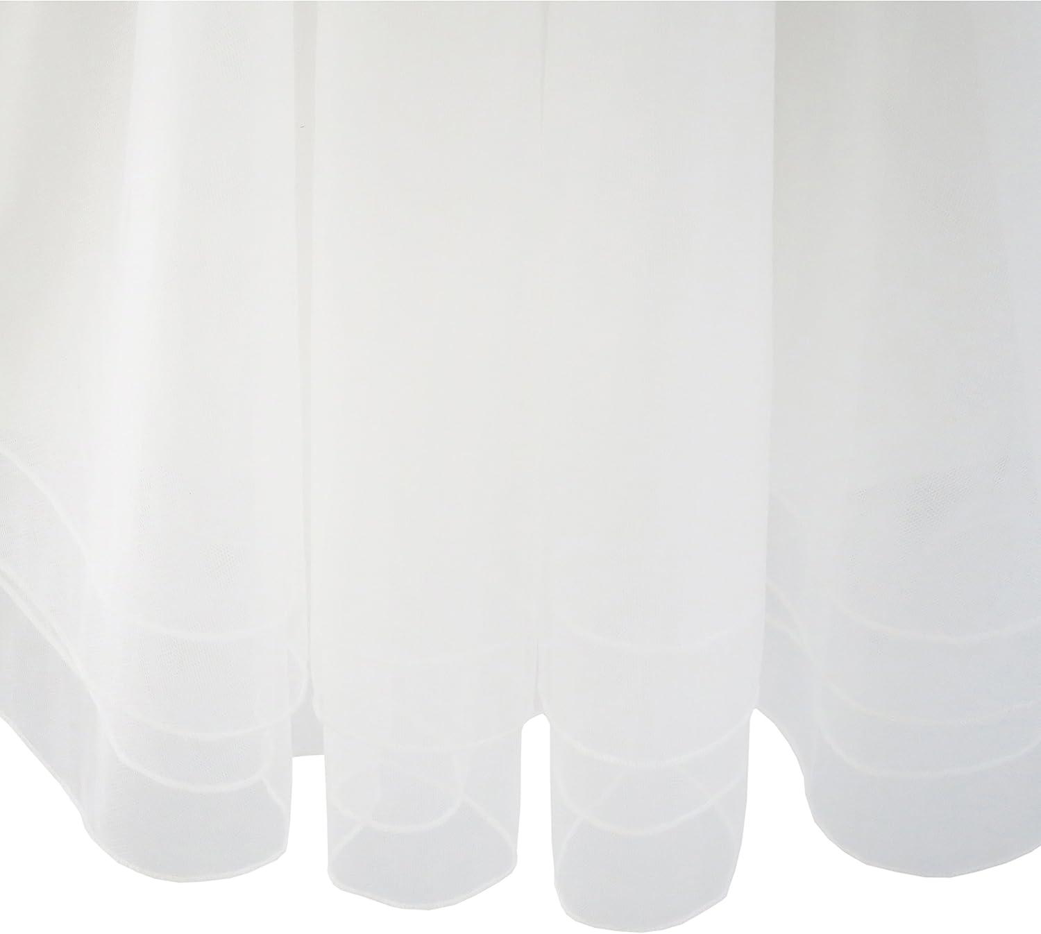 imageSunny Fashion Flower Girls Dress Halter Dress Pearl Party Wedding BirthdayWhite