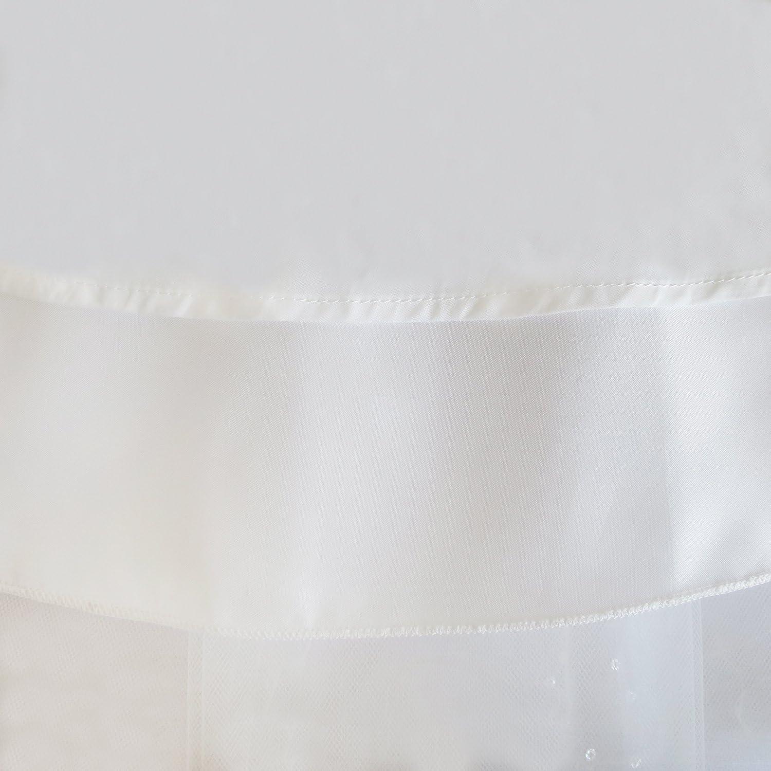 imageSunny Fashion Flower Girls Dress Lace Sequins Sparkling Wedding BridesmaidWhite