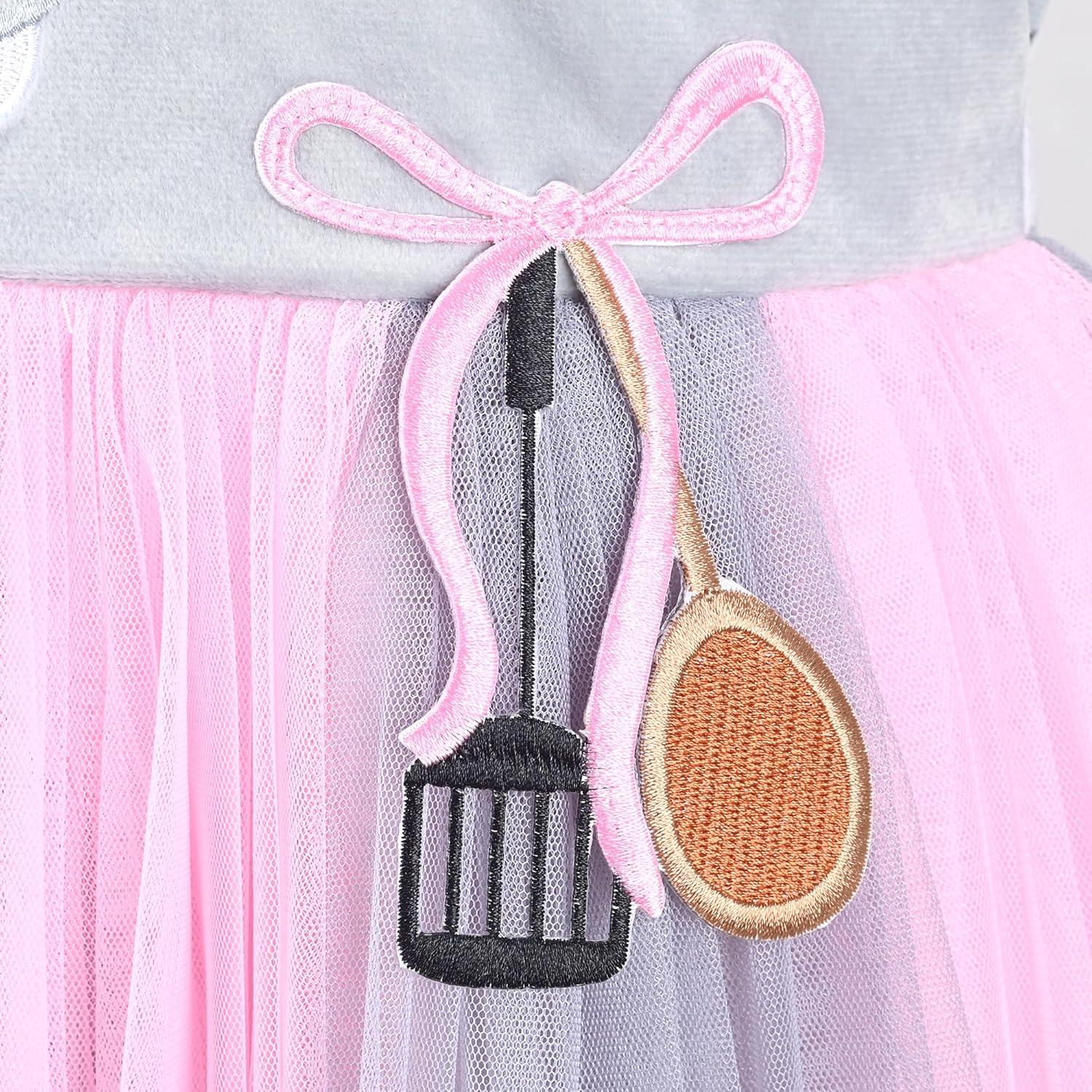 imageSunny Fashion Flower Girls Dress Unicorn Rainbow Pageant Princess PartyPink Grey Mouse