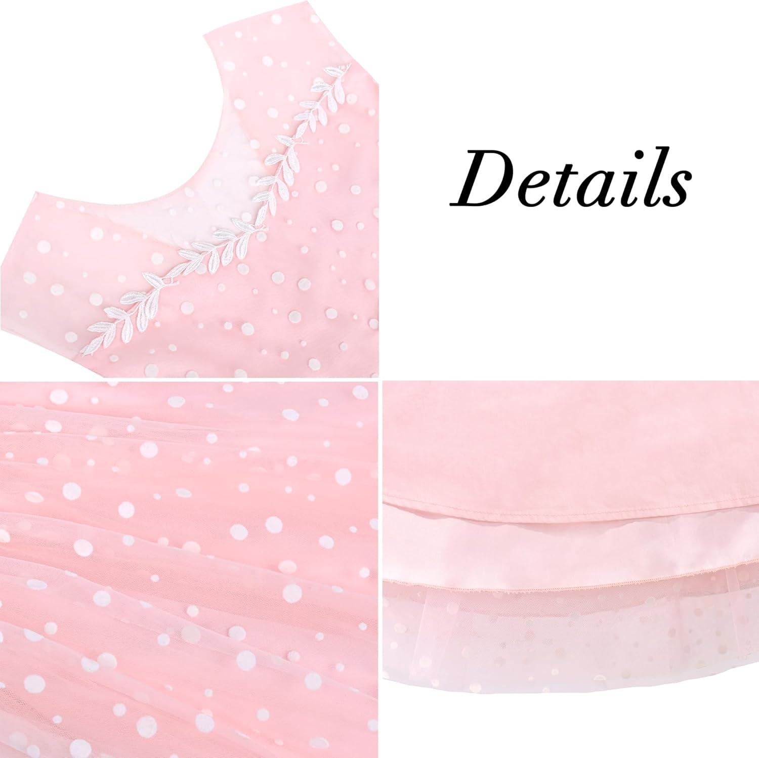 imageSunny Fashion Flower Girls Dress White Wedding Pageant Bridesmaid Gown Size 310Light Pink