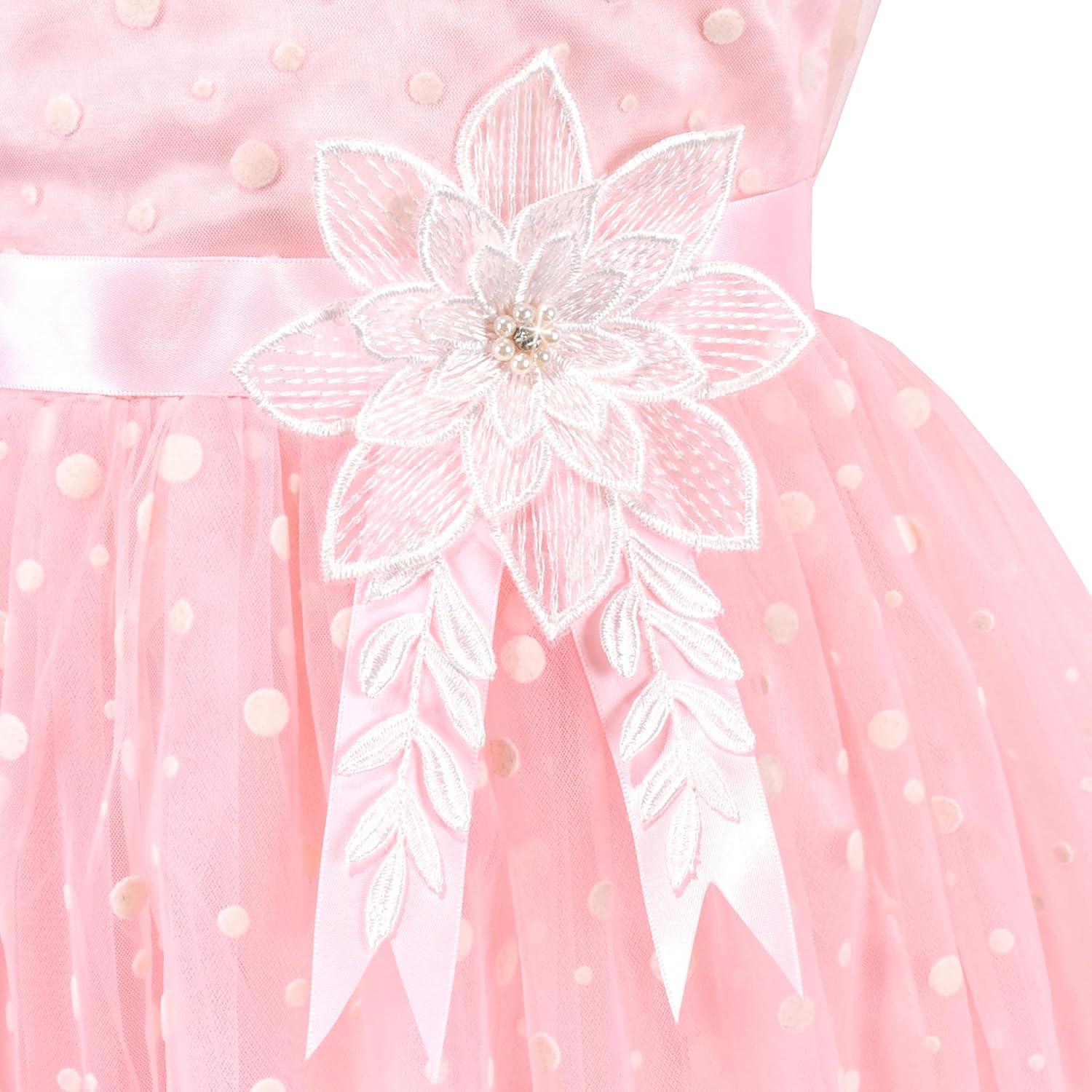 imageSunny Fashion Flower Girls Dress White Wedding Pageant Bridesmaid Gown Size 310Light Pink