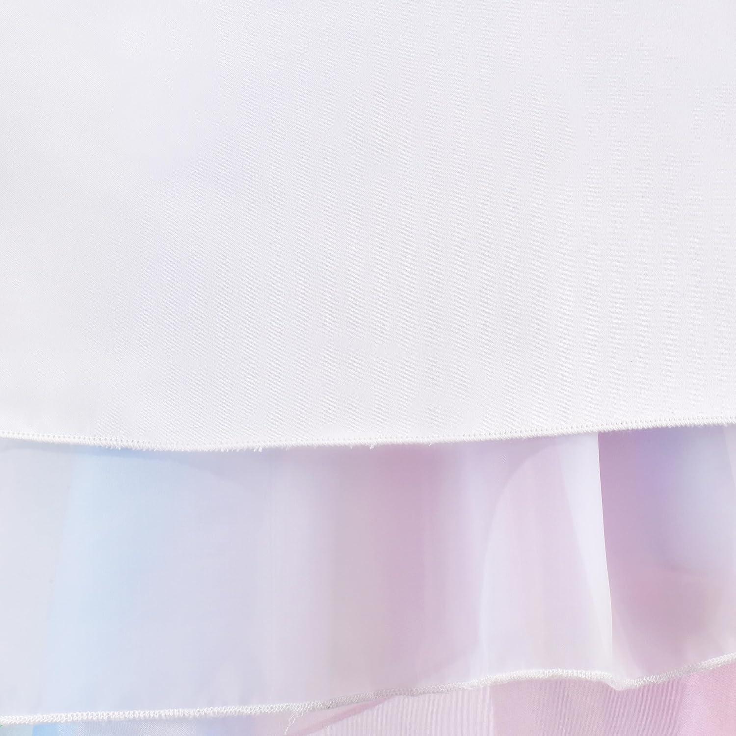 imageSunny Fashion Flower Girls Dress White Wedding Pageant Bridesmaid Gown Size 310Rainbow