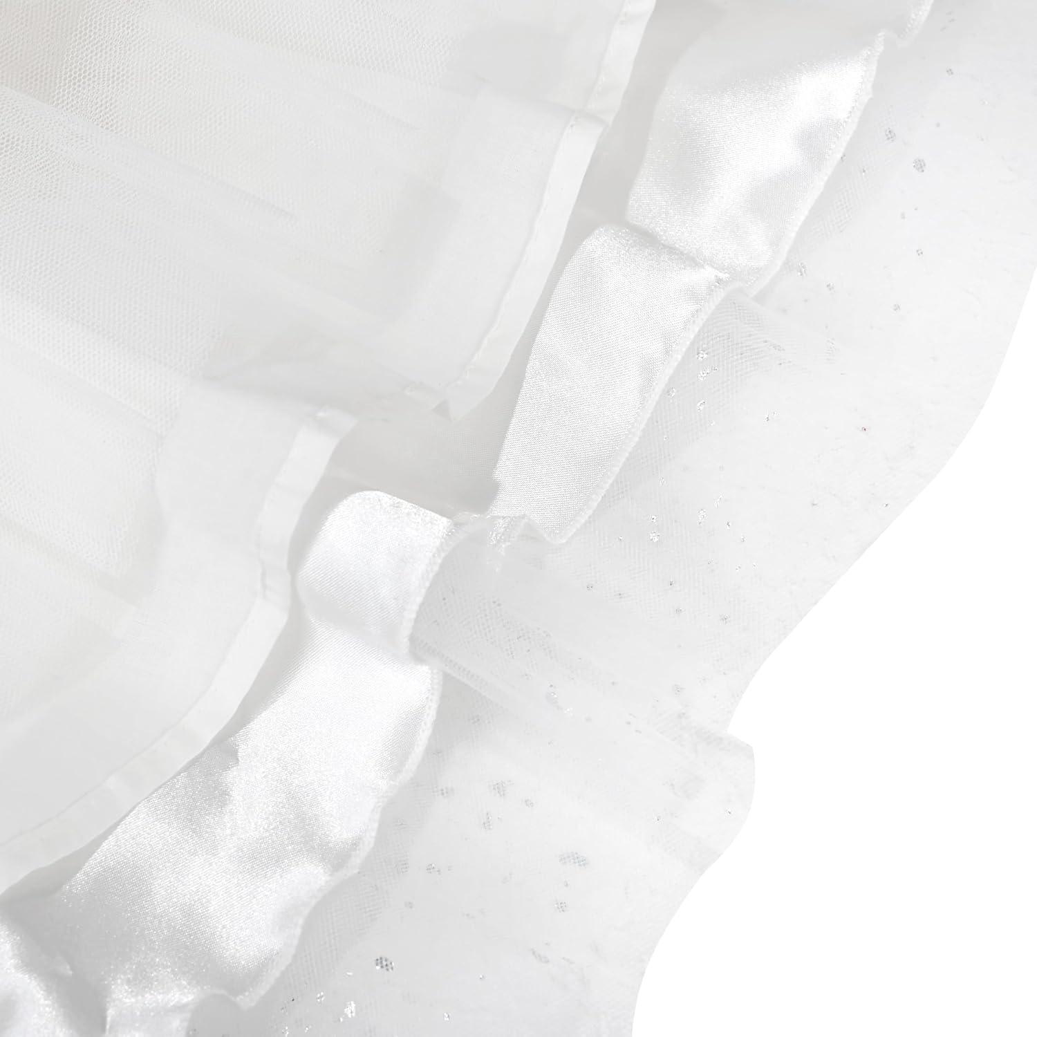 imageSunny Fashion Flower Girls Dress White Wedding Pageant Bridesmaid Gown Size 310White Rhinestone