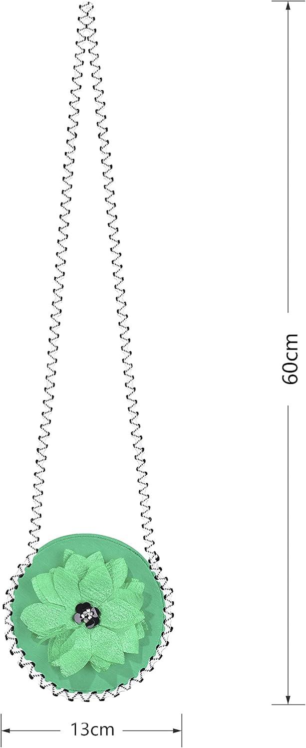 imageSunny Fashion Girls Dress Aline Cute Handbag White Princess Size 510Green