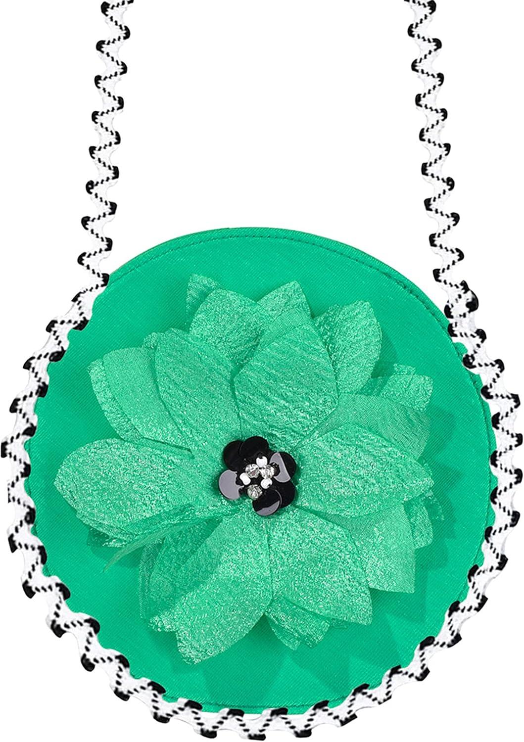 imageSunny Fashion Girls Dress Aline Cute Handbag White Princess Size 510Green