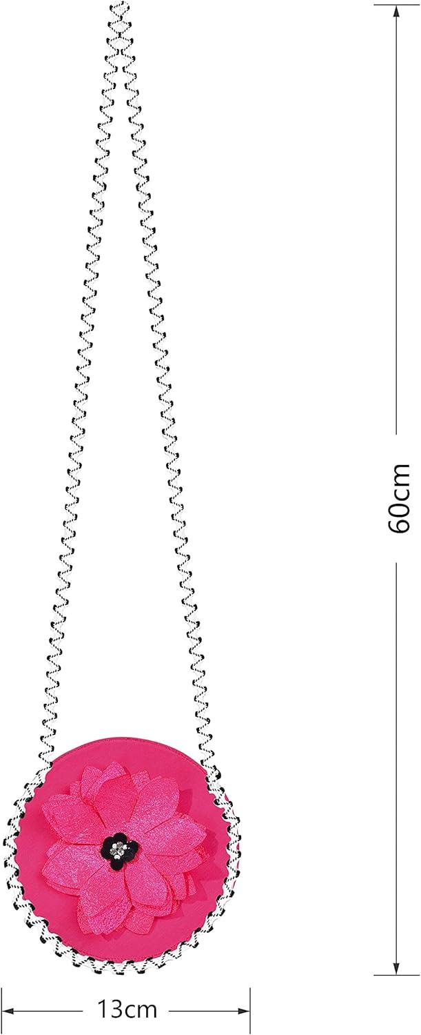 imageSunny Fashion Girls Dress Aline Cute Handbag White Princess Size 510Red Pink