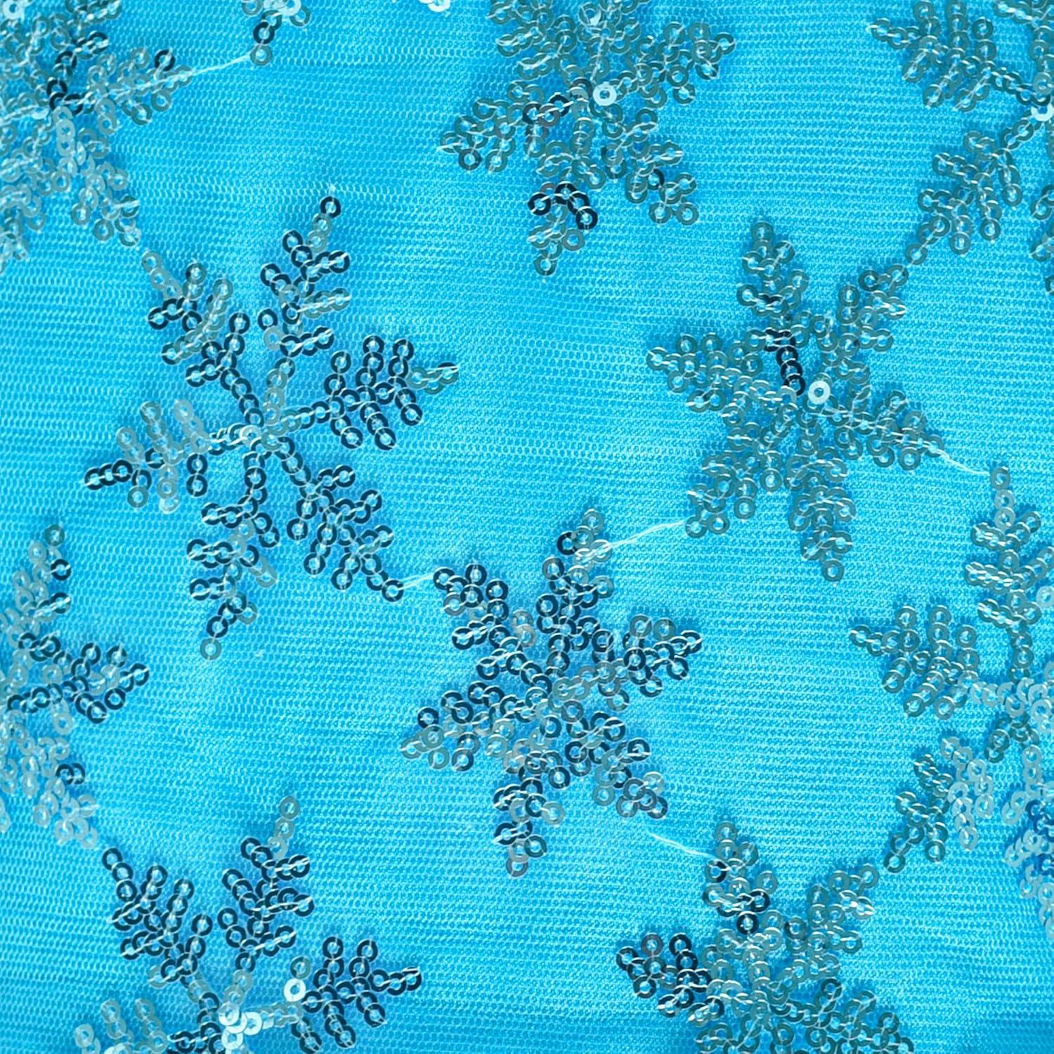 imageSunny Fashion Girls Dress Black HiLow Magic Wand Princess Crown Dress UpBlue Snowflake Set