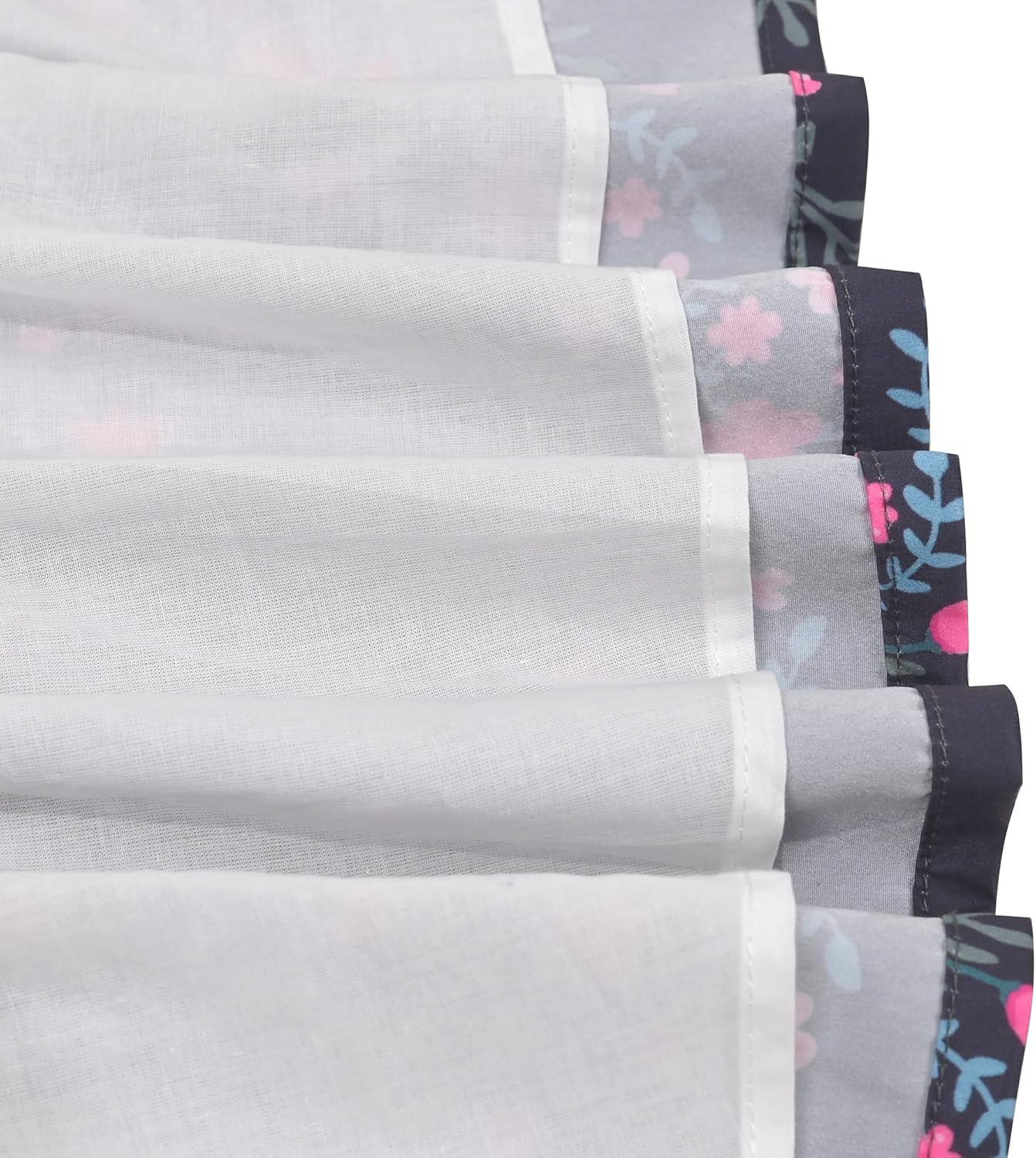 imageSunny Fashion Girls Dress Blue Flower PrintPink Strawberry