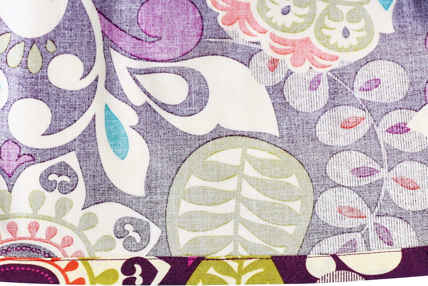 imageSunny Fashion Girls Dress Blue Flower PrintPurple Paisley