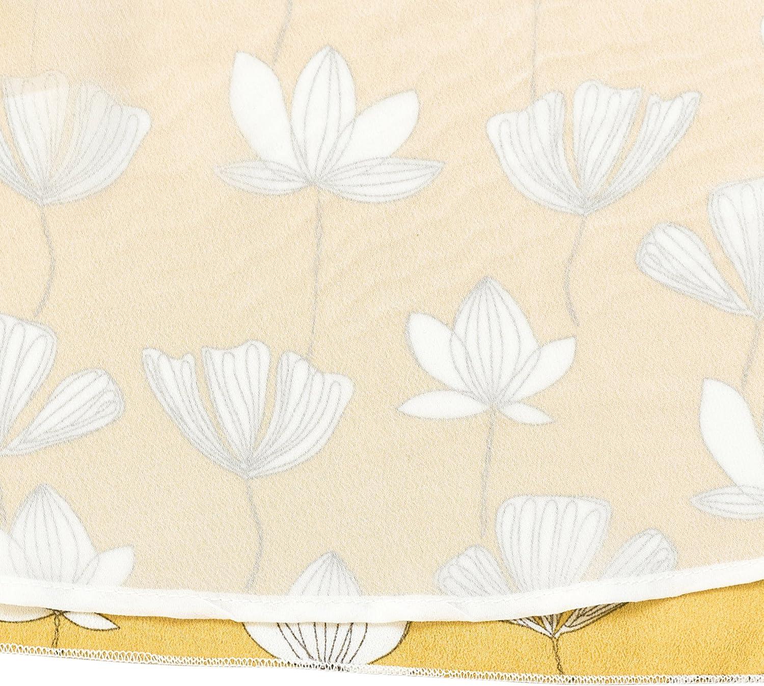 imageSunny Fashion Girls Dress Chiffon Bell Sleeve Floral Elegant Dress Size 714