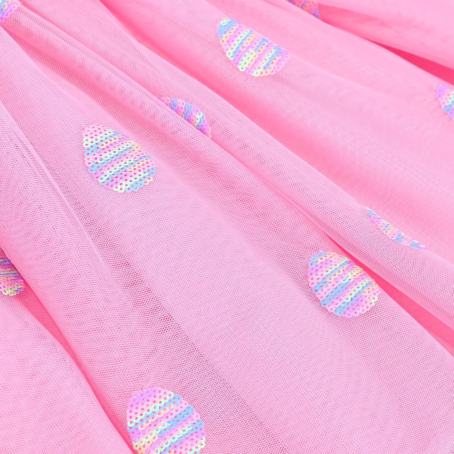 imageSunny Fashion Girls Dress Daisy Embroidered Long Sleeve Purple Party Dress SmilePink