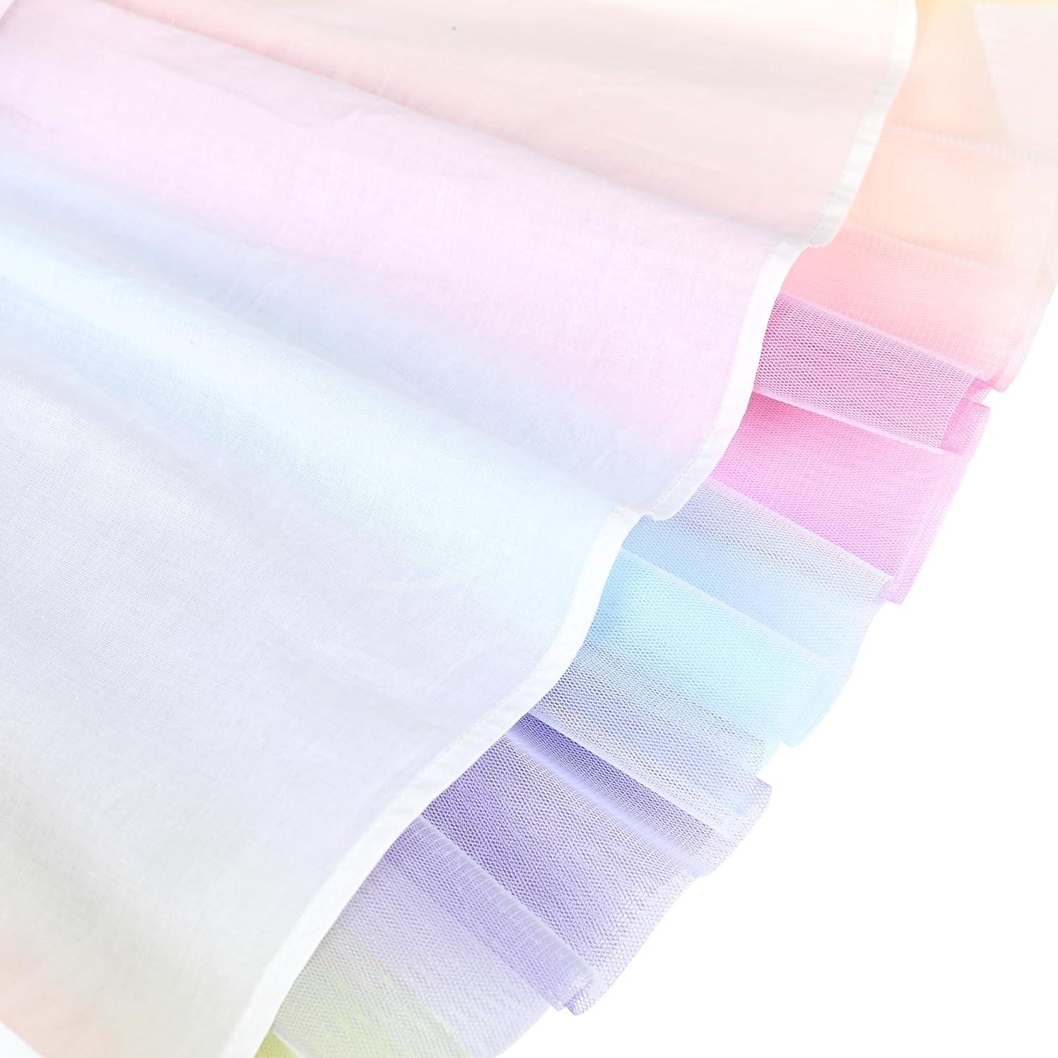 imageSunny Fashion Girls Dress Daisy Embroidered Long Sleeve Purple Party Dress SmileRainbow Bunny