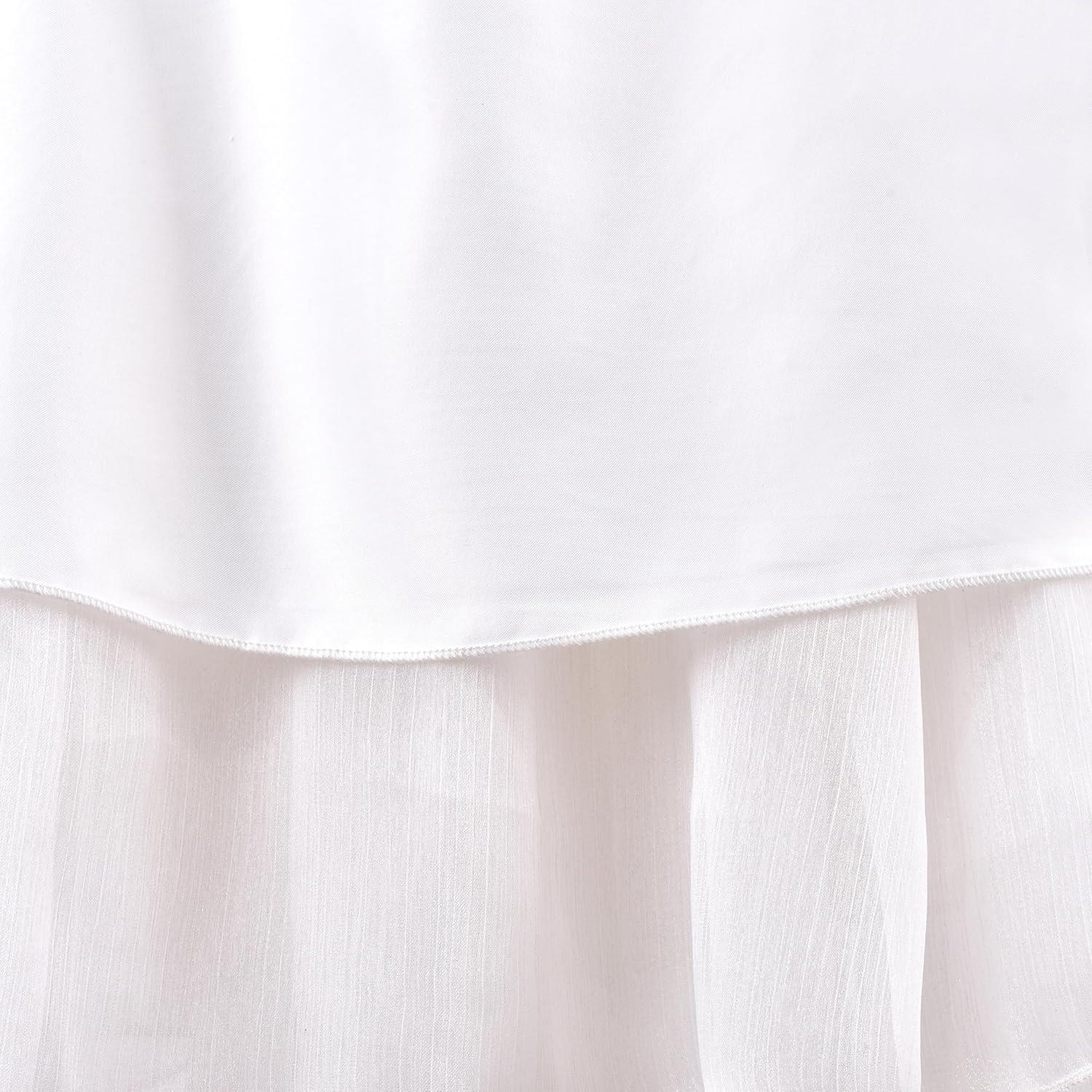 imageSunny Fashion Girls Dress Glitter Sequin Wedding Bridesmaid Pageant Size 414White