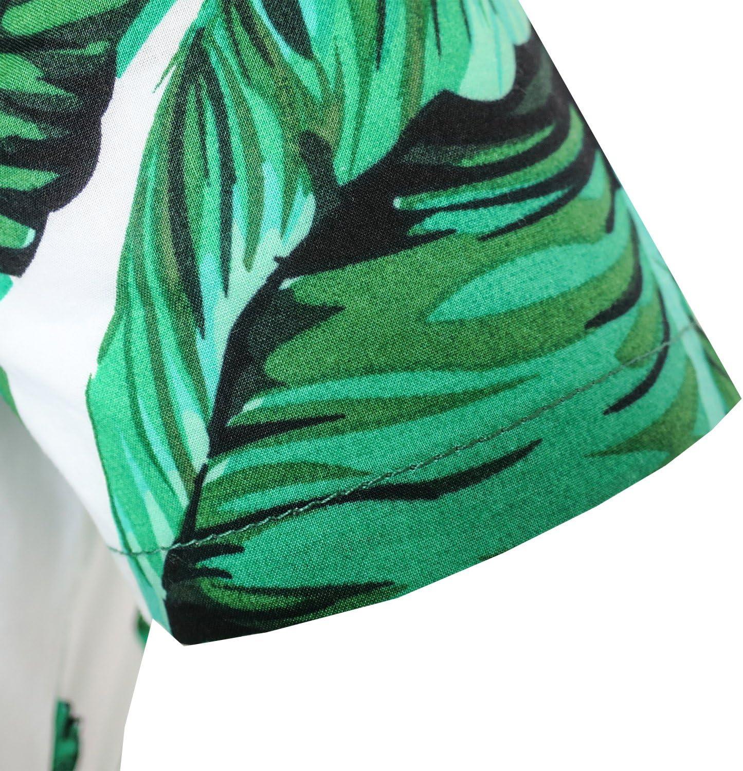 imageSunny Fashion Girls Dress Green Leaf Print Pineapple Dragonfly Size 510