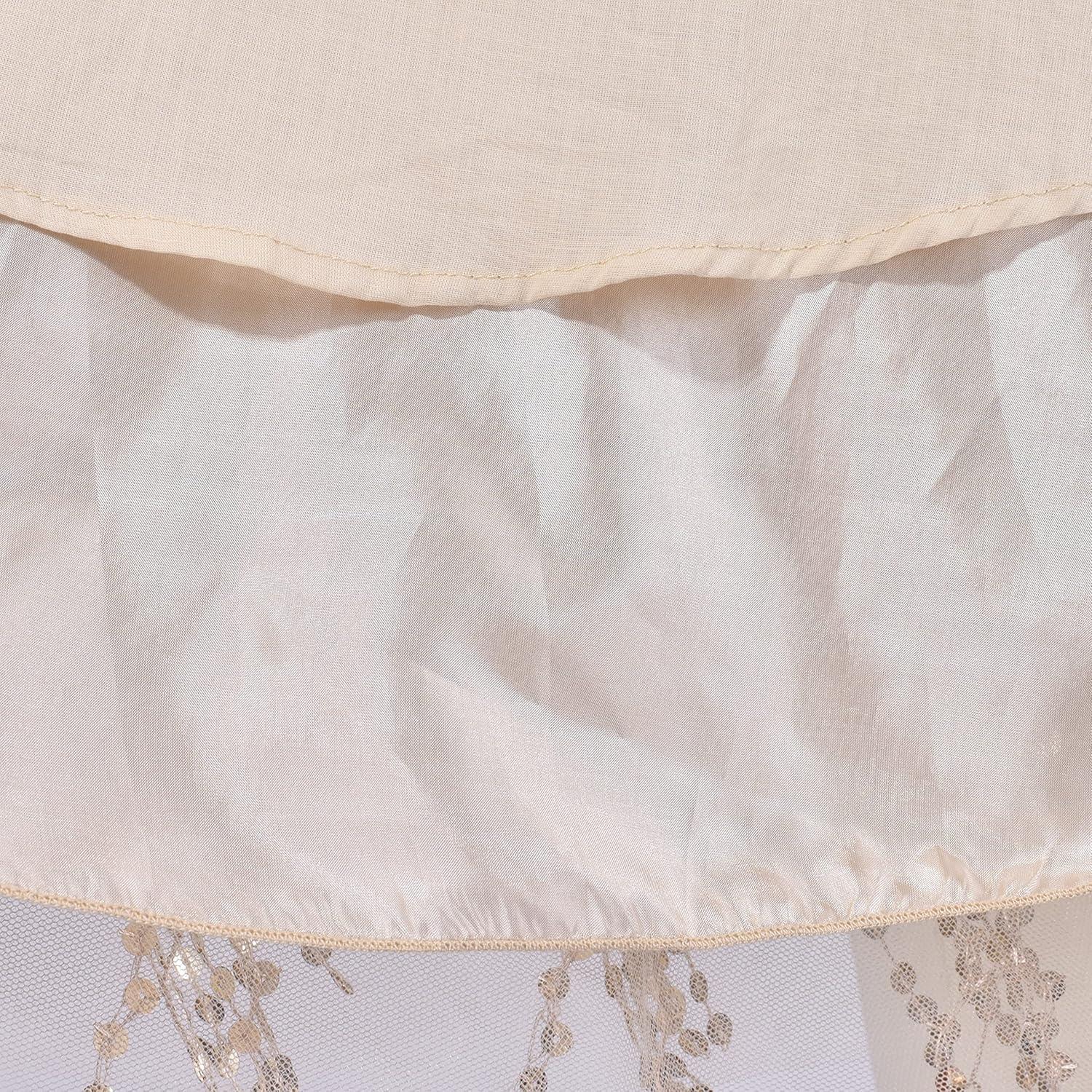 imageSunny Fashion Girls Dress Purple Off Shoulder HiLow Skirt Bridesmaid Size 714Beige